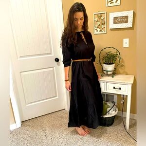 Natural Life Black Striped Maxi Dress